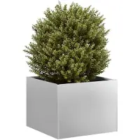 vidaXL Plantenbak 40x40x30 cm gegalvaniseerd staal