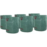 vidaXL Tuinafvalzakken 12 st 272 l Groen Polypropyleen