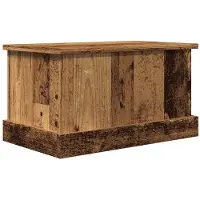 vidaXL Opbergbox 30x50x28 cm bewerkt hout oud houtkleurig