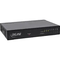 InLine 8-poorts Gigabit-switch, 1 Gb/s, desktop, metalen behuizing