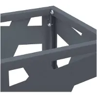 vidaXL - Regen - Paraplu - Stand - Antraciet - 15,5 - x - 15,5 - x - 49 - cm - Staal