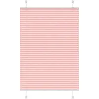 vidaXL Plissé rolgordijn 85x200 cm stofbreedte 84,4 cm polyester roze