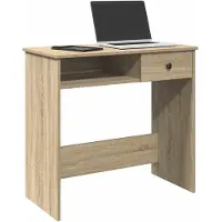 vidaXL Bureau 80x40x75 cm bewerkt hout sonoma eikenkleurig
