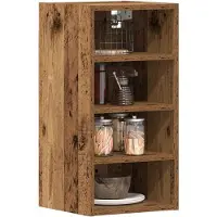 vidaXL Bovenkast Riga 30x29,5x60 cm bewerkt hout oud houtkleurig