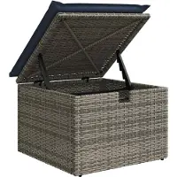 vidaXL 9-delige Loungeset met kussens poly rattan acacia bruin