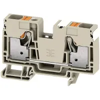 Weidmuller 2675000000 Doorgangsserieklem Push-In-klem, Steekaansluiting Donkerbeige 20 stuk(s)