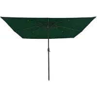 vidaXL Tuinparasol Bordeaux Rood 295 x 295 x 245 cm Polyester en Staal