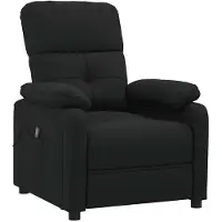 vidaXL Massagestoel stof zwart
