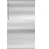 vidaXL Venetiaanse jaloezie zilver 130 x 140 cm 25 mm Aluminium