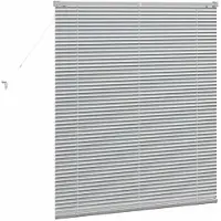 vidaXL Venetiaanse jaloezie zilver 130 x 115 cm 25 mm Aluminium