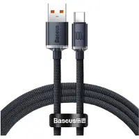 Baseus USB - USB-C-kabel voor snel opladen en gegevensoverdracht 100W 1,2m zwart