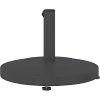 vidaXL Parasolstandaard, 24,6 kg, donkergrijs, rond