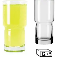Libbey Newton Drinkglazen - Stapelbare Highball Set - Transparant - 473 ml - 12 Stuks