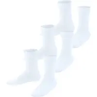Falke Family 3-Pack duurzaam katoen multipack kindersokken meisjes jongens wit - Maat 35-38