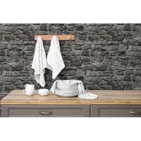 AS-Creation HORNBACH Vliesbehang 36370-4 Vliesfashion 2 steenoptiek grijs