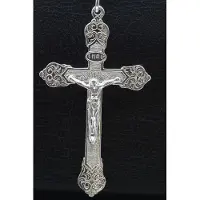 MOOYE ® - Collectie Zilveren Jezus aan kruis XL 2 ketting hanger