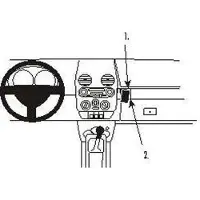 Brodit ProClip houder geschikt voor Volkswagen Beetle 1998-2011 Angled mount