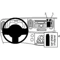 Brodit ProClip houder geschikt voor Nissan Cube 2009-2014 Angled mount