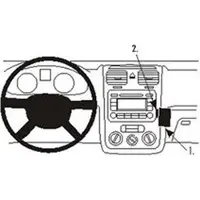 Brodit ProClip houder geschikt voor Volkswagen Eos/ Golf 5/ Variant/ Scirocco/ Jetta Angled mount
