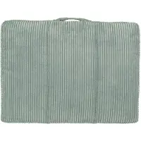 Petsona - Hondenbed Groen - Hondenkussen Ribtricot - Zacht Schuim - Antislip Onderkant - Comfortabel Huisdierbed - Wasbare Hoes - Formaat L