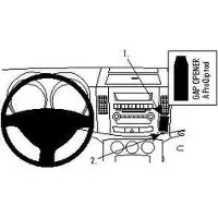 Brodit ProClip houder geschikt voor Citroën C-Crosser- Mitsubishi Outlander -Peugeot 4007 Angled mount