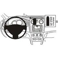 Brodit ProClip houder geschikt voor Dacia Logan/ Sandero 2013-2021 Center mount