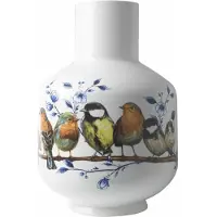 Heinen Delfts Blauw Heinen Delftsblauw Hoge bolvaas bosvogels