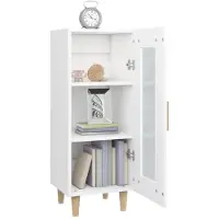 vidaXL Dressoir 34,5x34x90 cm bewerkt hout wit