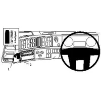 Brodit ProClip houder geschikt voor Volvo FM Serie 2008-2013 / FH Serie/ NH Serie 2008-2012 Angled mount