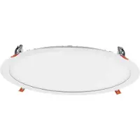 Deko-light 565420 Anik Rund 380, 30 W, DIM, 3000 K, Weiß Inbouwlamp LED 30 W Wit (RAL 9016)
