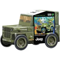 Sonstige Verlage Eurographics Puzzel: Leger Jeep in Puzzledose, 550 stukjes, 33 x 48 cm, 8551-5598