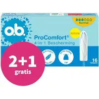 O.B. 2+1 gratis: o.b. Pro Comfort Advanced Normal 16 stuks