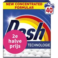 Dash 3+2 Gratis: Waspoeder Witter Dan Wit 40 Wasbeurten 2 Kg