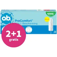 O.B. 2+1 gratis: o.b. Pro Comfort Advanced Super Plus 32 stuks