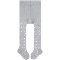 Falke Little Dot slijtvast huidvriendelijk katoen panty baby grijs - maat 62-68