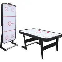 Cougar Icing XL opklapbare Airhockey tafel Zwart