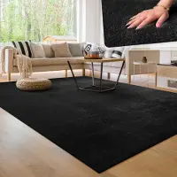 Paco Home Moderne woonkamer tapijt kortpolig wasbaar zacht uni effect bont antislip 200x280 cm
