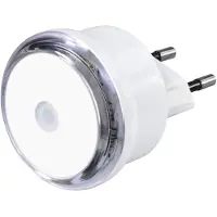 Hama LED Nachtlampje Basic Wit met Stekker en Schemersensor - Energiebesparend voor Kinderkamer, Badkamer en Slaapkamer