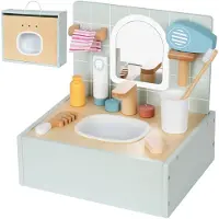 Tooky Toy Wooden Toiletry Set 15 Pieces Transparant