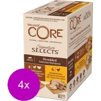 Wellness Core Signature Selects Shredded Multi-Pack - Kattenvoer - 4 x Mix 8x79 g