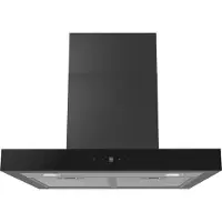 Everglades EVCH6840B - Afzuigkap - Zwart - 60CM - Met Krachtige Motor van 800M3/H - Energieklasse A - 4 Standen - Tiptoets - Digitaal - 5 Jaar Garantie