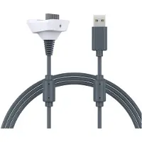 MMOBIEL Oplaadkabel voor Xbox 360 / 360 Slim Draadloze Controller van – 1,8m USB-Acculader – Snellaadkabel Snoer USB-A Oplader – Vervangende Kabel voor Draadloze Controller - Wit