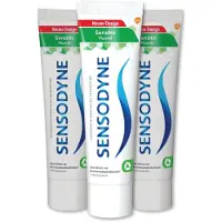 Sensodyne Tandpasta - Sensitive Fluorid - Dagelijkse Tandpasta voor Gevoelige Tanden - 3 x 75 ml