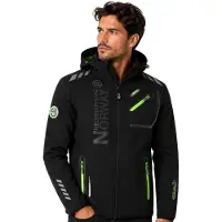 Geographical Norway Softshell Jas Heren Zwart Royaute - S