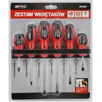 AWTOOLS Schroevendraaierset - - S2 6 stuks - CrV S2 HRC51-54 Blades - Antislip TPR handvat - Magnetische punt