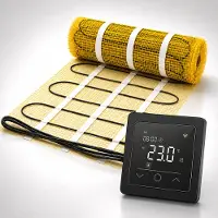 Pro-mat 5 m², Zwart - Pro-series Complete set, 150 watt per m², met wifi thermostaat passend in de meeste afdekraampjes - vloerverwarming matten - vloerverwarming matten