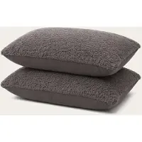 HappyBed Kussenslopen Anthracite 60x70 cm - Kussensloop set 2 stuks - 100% Microvezel - Ultieme slaapcomfort