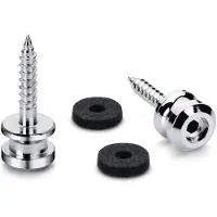 Schaller S-Locks Strap Button Set M - Chrome, 22mm Draadlengte