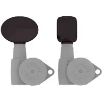 Hipshot HS6B1BBBB Big Butter Bean Stemknop voor Gitaarmechaniek Black, per stuk