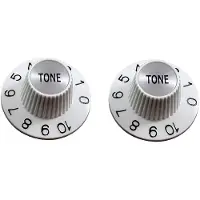 AllParts PK3242025 Witch Hat Toonknoppen - Witte Split Shaft (2 stuks)
